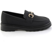 Bambi Siyah  Kadın Loafer Ayakkabı K01536103737