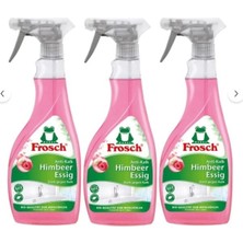 Frosch Ahududu Sirkesi Içeren Kireç Çözücü Banyo Temizleyici 500 ml x 3 Adet, Vegan