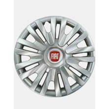 Yk Fiat Linea / Egea / Doblo / Fiorino / Punto Uyumlu 15 Inç Jant Kapağı 4'lü Takım Amblem Hediyeli