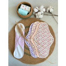 ECOSOFT Yıkanabilir Doğal Kadın Pedi Gece 3'lü Pamuk ve Bambu