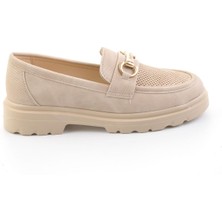 Bambi Bej  Kadın Loafer Ayakkabı K01536103737
