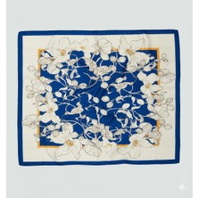 618 Concept 70X70 Mavi Ihtişam Bandana/ Fular