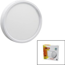 Shopwave Nisaluce EPL-18SÜ 18W Beyaz Metal Kasa Sıva Üstü Yuvarlak LED Slim Panel 1260LM BEYAZ=6500K 30.000 Saat Ömür (5047)