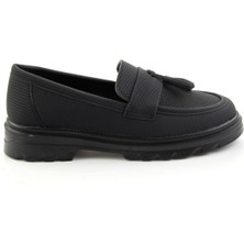 Bambi Siyah  Kadın Loafer Ayakkabı K01536105137