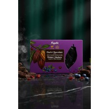 Frapella Bitter Çikolatalı Kurutulmuş Vişneli ve Kurutulmuş Yaban Mersinli Şeker Ilavesiz Vegan 150 Gr.