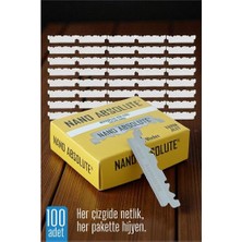 Elektronikçim Hsnet 100 Lü Berber Ustura Jileti - Yarım Jilet- Berber Jileti Nano Absolute  - TK0021-5B1K76