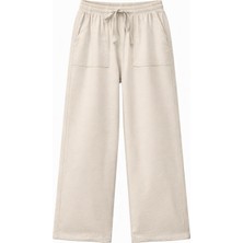 Mixray 4629 Kadın Bol Paça Yüksek Bel Viskon Palazzo Pantolon Taş