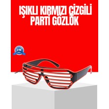 Elektronikçim Dikkat Çeken Tasarımlı LED Işıklı Eğlence Gözlüğü - TK0021-5B3TH7