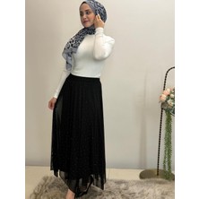 JOOQSTORE Taşlı Astarlı Tül Etek