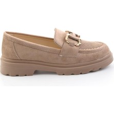 Bambi Vizon  Kadın Loafer Ayakkabı K01536104772