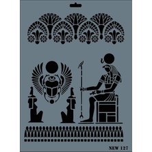 Butik Mey Ithalat® Rich New Seri N-127 Stencil 35X25 cm