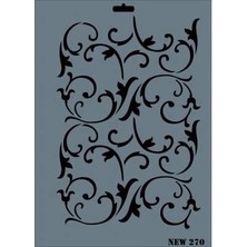 Butik Mey Ithalat® Rich New Seri N-270 Stencil 35X25 cm