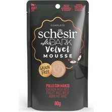 Ashwork Schesir After Dark Velvet Mousse Tavuklu ve Sığır Etli Yetişkin Kedi Yaş Maması 1 Adet