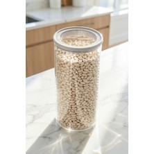 Acar Mirage Borosilikat Cam Kavanoz Gri - 1300 ml