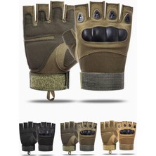 Black Hawk Single Sword Yarım Parmak Taktik Eldiven Bisiklet Motosiklet Outdoor Eldiven 2XL//HAKİ