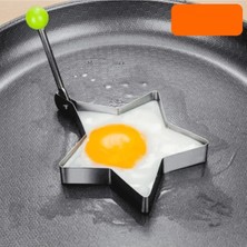 Norino Metalik Yıldız Şeklinde Metal Omlet Yumurta ve Krep Kalıpları