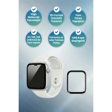 BLUEO Apple Watch 7 8 9 Series 45 mm 360 Derece Tam Koruma Shock-Resistant Cam Ekran Koruyucu