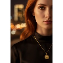 Medo E-Konsept ♒ Kova Burcu Kolye 💎 Altın Kaplama Çelik | Farklısın, Bu Takı Senin! | Sadece 2 Adet Kaldı!