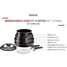 Ingenio Simplecook 1x Büyük Tava Tencere Seti - 12 Parça