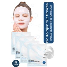 Norino Bio Kolajen Şeffaf Kore Maskesi - Ha ve Vitamin B5 Içerikli Parlaklık ve Nemlendirme 4 Adet