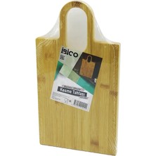 Shopwave DİKDÖRTGEN=22X38CM Ahşap Bambu Kesim Panosu - Kesme Tahtası Oval Kulplu (5047)
