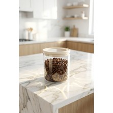 Acar Mirage Borosilikat Cam Kavanoz Krem - 620 ml