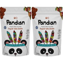 OG natural 2'li Pandian Organik Çocuk Çikolatası 36 Gr Sütlü Atıştırmalık İçerik