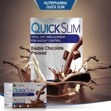 NutriPharma Quick Slim Yüksek Proteinli Çikolata Aromalı Öğün Shake 30 Öğün Türkiye Menşeli