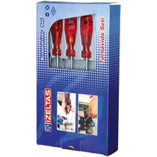 Butik Mey Ithalat® Izeltaş 4120 Yıldız Tornavida Seti 6 Parça Kraft