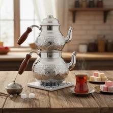 Bakır Işlemeli Klasik Çaydanlık