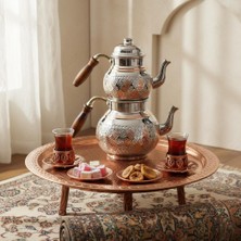 Bakır Işlemeli Klasik Çaydanlık