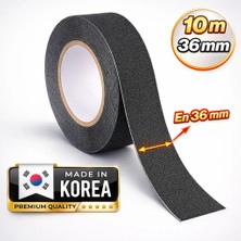 Badem10 Merdiven Yer Kaydırmaz Bant 36 mm x 10 Metre 1. Sınıf Güçlü Yapışkanlı Kaymaz Bandı
