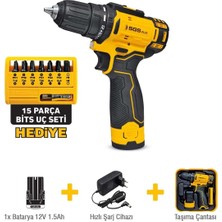 Butik Mey Ithalat® Sgs 5147 Akülü Vidalama 12 Volt 1,5 Ah