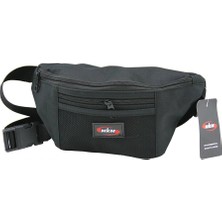 Shopwave Freebek Bel Çantası  3 Fermuarlı Bölme + 1 Fileli Açık Bölme   10 x 11.5 x 25CM (5047)