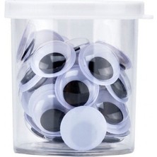 Rubenis Siyah 15 mm Kirpikli Oynar Göz Renkli Tasarımlar İçin Ideal Malzeme