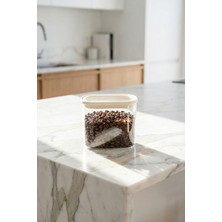 Acar Mirage Borosilikat Cam Kavanoz Krem - 650 ml