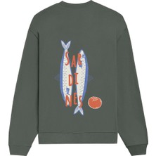 The Lucid Lab Sardines Oversize Sweatshirt - Antrasit