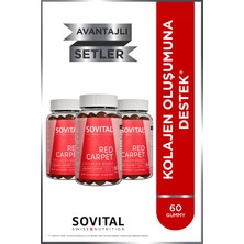 SOVITAL Red Carpet Collagen Boost  60 Adet Gummy x3 Adet