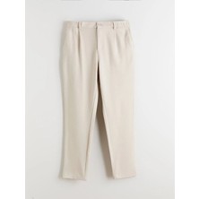 LC Waikiki Bej Standart Kalıp Armürlü Erkek Pantolon