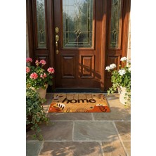 Esnature Home Bohem Temalı Dağ ve Yaprak Desenli Kapı Önü Paspası 45X70 cm