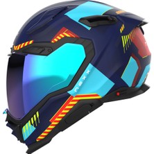 Nexx X.wst 3 Fluence Mavi-Kırmızı Kask