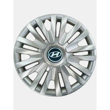 Yk Hyundai I20 / I10 / Accent / Era / Blue / Getz Uyumlu 14 Inç Jant Kapağı 4'lü Takım Amblem Hediyeli