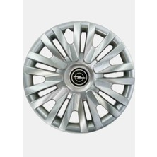 Yk Opel Corsa / Astra / Vectra / Meriva Uyumlu 14 Inç Jant Kapağı 4'lü Takım Amblem Hediyeli