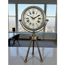 Mey İthalat Mey Ithalat® Eskitme Prestij Üç Ayaklı Masa Saati