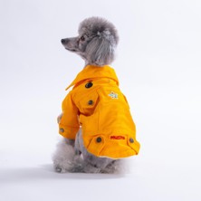 Pawstar Sarı Cancun - Cancún Ceket Gabardin Çıtçıtlı Kedi Köpek Ceketi Kedi Köpek Kıyafeti Kedi Köpek Elbisesi