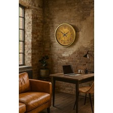 Mey İthalat Mey Ithalat® 52 cm Eskitme Metal Retro Duvar Saati