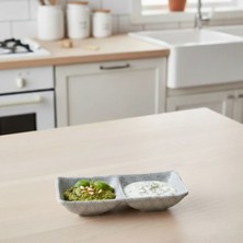 Külsan 25217.GG - Happy Chef Terra 3'lü Minimal Sosluk 17,5x8,7 cm - H.3,4 Cm, Thermoset Melamin