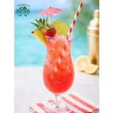 Zorlu Ekolojik Ürünler Yılbaşı Kırmızı Beyaz Çizgili Kağıt Pipet 8x200 mm 100 Adet Party Concept