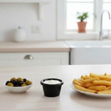 Külsan 13145.BL - Thermoset Plain 16'lı Sosluk Minimal Ø 6 cm - H. 3,8 Cm, Thermoset Melamin