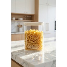 Acar Mirage Borosilikat Cam Kavanoz Krem - 1050 ml